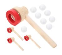 PartyKindom 4Pcs Floating Blow Pipe Balls Game Engaging Blowing Balls for Speech Therapy Balance Game for Adults Fun Party Supplies for Skill Development