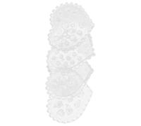 PartyKindom 4pcs Flower Resin Mold Nail Art Mold Silicone Easy-to-Clean Without Burrs White for Women and DIY Nail at Home Making Meaningful