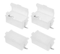 PartyKindom 4pcs Gas Stove Power Supply Battery Box White Replacement | 1.5v 3v Support, Independent Operation, Repair Accessories, Outdoor Camping and Locations without Electrical Access