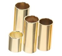 PartyKindom 4pcs Guitar Slide Set Metal Finger Protector for Electric and Acoustic Guitar with 28mm 51mm 60mm 70mm Sizes for Blues and Jazz Playing