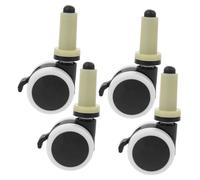 PartyKindom 4pcs High Chair Wheels Replacement Plastic Baby Chair Wheels Easy Turning Sturdy Accessories for Use in Dining Room Random Color