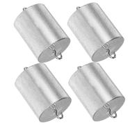 PartyKindom 4pcs Hooked Metal Calibration Mass Weights Set for Physics Chemistry Lab Experiments Sturdy Iron Construction for Science Education and Engineering Use