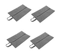 PartyKindom 4pcs Large Shoe Bags for Travel with Zipper Dustproof and Shoe Organizer for Men and Women Walking Boot Storage Pouch for Closet and Luggage Gray