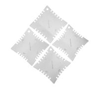 PartyKindom 4pcs Luthier Tools Guitar Fingerboard Radius Gauge Teeth Guitar Setup Rulers String Height Measuring Tool Repair