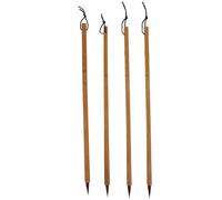 PartyKindom 4pcs Multi-function Bamboo Calligraphy Brush Set with Lanyard Design for Chinese Calligraphy and Landscape Painting Suitable for Students