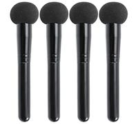 PartyKindom 4pcs Mushroom Head Makeup Puff Brush Wet and Dry Use Cosmetic Foundation Sponge Puff Set for Women’s Face Powder Application Black
