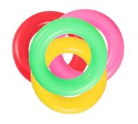 PartyKindom 4pcs Nonslip Soft Relay Rings for Fun Target Game and Bottle Tossing Carnival Party Supplies Athletic Training Equipment for Primary and Secondary School Students Indoor Outdoor