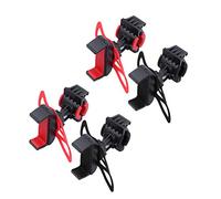 PartyKindom 4pcs Phone Holder Universal Motorcycle Mobile Cell Phone Holder Bike Handlebar Stand Mount Bracket 2 Black and 2 Red for