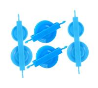 PartyKindom 4pcs Plastic Physics Experiment Pulley Teaching Tool with Single Double Pulleys Mechanics Aid for School Science Education