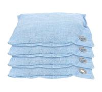 PartyKindom 4pcs Portable Bamboo Charcoal Bags Deodorant for Shoes Car Closets Activated Air Purification Moisture Absorber Odor Household Use