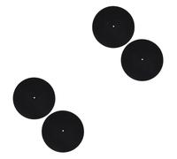 PartyKindom 4pcs Record Protective Mat Static Vinyl Record Mat Disc Protective for Turntable Platter Turntable Accessories for Listening Sessions