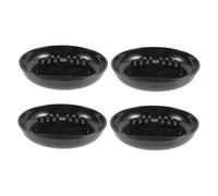 PartyKindom 4pcs Round Plastic Ashtrays with Cigarette Slots Impact Resistant Unbreakable Ash Holders for Indoor Outdoor Home Office Patio Smoking Areas Versatile Cigarette and Cigar