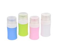 PartyKindom 4pcs Silicone Lotion Containers 38ml Portable Travel Containers for Shampoo and Lotions Leakproof Refillable Bottles for Travel and Daily Life