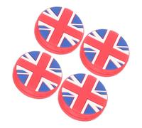 PartyKindom 4pcs Tennis Racket Vibration Dampeners Uk Flag Silicone Shock Absorbers Lightweight Portable for Improved Control and Comfort Suitable for All Tennis Rackets