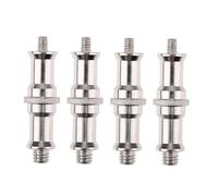 PartyKindom 4pcs Threaded Screw Adapter Spigot for Studio Light Stand Photography Mounting Converter Compatible with Tripods and Flash Holders