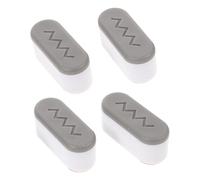 PartyKindom 4pcs Toilet Seat Bumpers Pads with Strong Adhesive Silicone Gaskets for Home Toilet Seat Stability Noise Reduction and Raised Comfort Standard Fit
