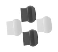 PartyKindom 4pcs Toilet Seat Lifter Handle Ergonomic Grip Toilet Lid Lifter for Easy Use Prevents Direct Contact for Home and Public Restrooms White Grey Color Options
