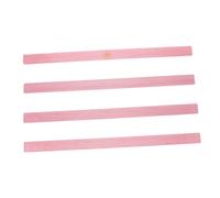PartyKindom 4pcs Transparent Acrylic Mahjong Rulers with Gold Finish Safe Polished Edges Compatible with American Mahjong Tiles for Smooth Tile Pushing and Elegant Game