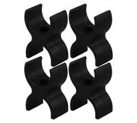 PartyKindom 4pcs Wheelchair Rail Guide Block Universal Replacement Part, Black Pa Material, Suitable for 25mm Tube, Improves Comfort and Prevents Injuries, for Wheelchair Seat Rail Guides