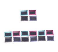 PartyKindom 4sets Multipurpose Document Containers Three Hole Loose Leaf File Bags Pencil Pouches for Organizing Tickets Receipts and Files Sky Blue Blue Gray 4pcs*4