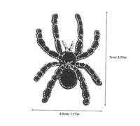 PartyKindom 5 pcs Cute Cartoon Spider Patches for Clothing Decoration Embroidered DIY Sew Appliques Reusable for Jeans Dresses and Halloween Apparel Accessories