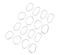 PartyKindom 5000pcs Thick Clear Rubber Elastic Bands for Hair High Elasticity Hair Ties for Women Versatile Heavy Duty for Sports Travel Daily Use and Braids