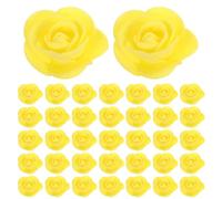 PartyKindom 500PCS Faux Rose Flower Heads - Small Artificial Roses Mini Flowers for Crafts Small Foam Fake Floral Heads for Wedding DIY Centerpieces Decor
