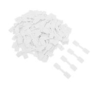 PartyKindom 500pcs Self Adhesive White Blank Jewelry Price Labels for Rings Necklaces Bracelets Earrings Medium Rectangular Tags for Quick Secure Marking and Professional Presentation