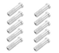 PartyKindom 50pcs Aluminum Inserts Lightweight Threaded Replacements for Secure Fit Precision Alignment for Target Practice and Hunting Durable Shaft Adapters