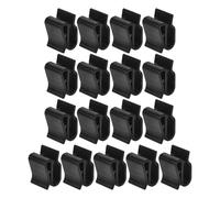 PartyKindom 50pcs Cable Clamp Wire Fixing Cable Clips for Solar Photovoltaic Grounding Black Plastic Sturdy Clips Can Be Arranged Under Photovoltaic Module Frame Not Easy to Deform Or Break