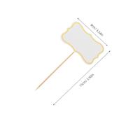 PartyKindom 50pcs Charcuterie Cheese Labels Cheese Themed Party Decorations Labels for Charcuterie Board Food Safe Markers for Plates Birthday Party Decorations Food Markers White