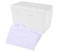 PartyKindom 50pcs Lined Note Cards with Storage Box for Organizing Vocabulary Categorizing Notes Study Materials for Students and Professionals