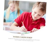 PartyKindom 50pcs Lined Ruled Sentence Strips Teaching Cards for School Classroom Alphabet Writing Grammar Practice Double-sided Film with Writing Lines for Teachers Office Supplies