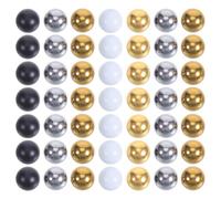 PartyKindom 50pcs M4 Threaded Decorative Lamp Finial Cap Nuts Set - Copper, Black, Gold, White, Chrome Finishes - Replacement Light Fixture Screw Nuts for Table Lamps, Ceiling Lights, Home