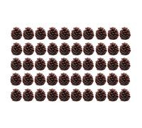 PartyKindom 50pcs Pine Cones Decor for Christmas Decorations for Holiday Crafts Durable Material for Repeated Use