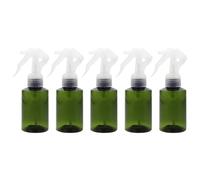 PartyKindom 5pcs 100ml Reusable Plastic Spray Bottles with Fine Mist Sprayer and Unique Shape Cap, Environmentally Friendly Green Spray Bottle Set for Houseplant Care and Personal Use