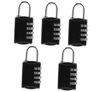 PartyKindom 5pcs Combination Padlock for Locker Toolbox and Gym Code Lock Lock Suitable for School Gym Lockers Cases and Fences Anti-Corrosive