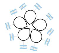 PartyKindom 5pcs Country Flag Headband Patriotic Hair Hoop Felt Pp Foldable Lightweight for Soccer Game Events, Party Favors