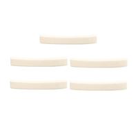PartyKindom 5pcs Curved Bone Nut Blanks for Electric Guitar 4 X 0.63 X 0.34cm Replacement Guitar Saddles Parts and Accessories