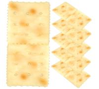 PartyKindom 5Pcs Fake Soda Biscuit Realistic Simulation Biscuits Model for Home Kitchen Decoration Photo Props Teaching Tools Artificial Pretend Food Display