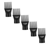 PartyKindom 5Pcs Hair Dryer Nozzle Attachment Reusable Concentrator Comb Blow Dry Styling Tool Durable Hairdressing Accessory for Smooth Care