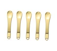 PartyKindom 5pcs Mini Makeup Cream Spoons Zinc Alloy Compact Portable Face Cream Spatula Cosmetic Dig Scoop Tiny Makeup Applicator Sticks and Skincare