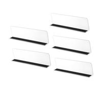PartyKindom 5Pcs Plastic Shelf Dividers Magnetic Store Goods Separator for Supermarket Organization Sturdy Right Angle Design for Neat Storage
