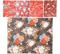 PartyKindom 5pcs Quilting Fabric Patchwork Fabric Cotton Material Delicate Stylish Design Can Be Cut into Different Lengths and Shapes Long Serving Time for Bag Making and Clothes Decoration