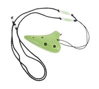 PartyKindom 6 Hole Mini Ocarina Music Instrument in Green Dolomite Ocarina for Boys and Girls Performance Prop Creative for Birthdays and Beginners
