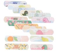 PartyKindom 60Pcs Cartoon Breathable Wound Bandages Self Adhesive Hemostatic Patches for Adults Finger Care with Strong Adhesion and Water Resistance