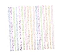 PartyKindom 630pcs Luminous Origami Star Paper Strips for Handcraft DIY Folding Paper Strips with Glow Dark Effect Multi Color Lucky Star Making Supplies for Teachers Craft Projects