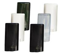 PartyKindom 6pcs 15g Empty Lip Balm Tubes and Lipstick Containers Oval Flat Caps Portable Diy Cosmetic Lip Gloss Holders for Travel and Personal Care Random Color