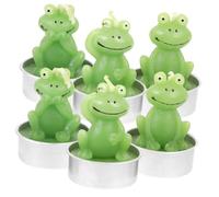PartyKindom 6Pcs Animal Shaped Tabletop Candles Decorative Tealight Candles for Home Bedroom Living Decoration Cute and Even Burning Hours Burn