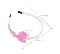 PartyKindom 6pcs Boy Girl's Rainbow Heart Headband Girls Hair Accessories Gradient Valentines Day Party Daily Wear